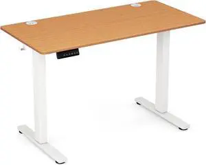 SlickBlue Electric Standing Desk with 3 Memory Height Settings and 2 Hanging Hooks & Cable Management