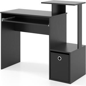 SlickBlue Space-saving Computer Desk with Pull-out Keyboard Tray