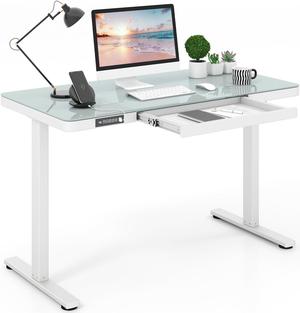 SlickBlue Height Adjustable Electric Standing Desk with Drawer