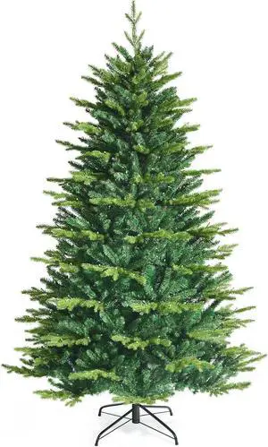 SlickBlue Pre-lit Artificial Hinged Christmas Tree with APP Controlled LED Lights