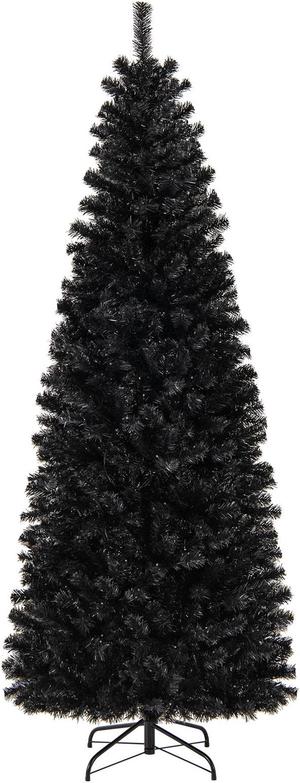 SlickBlue Pre-lit Christmas Halloween Tree with PVC Branch Tips and Warm White Lights