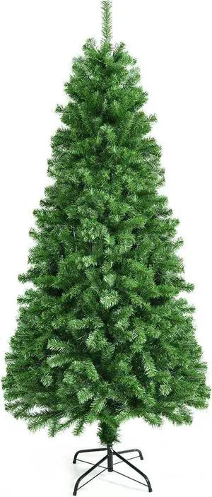 SlickBlue Pre-lit Multi-Colored Fiber Optic Spruce Artificial Christmas Tree