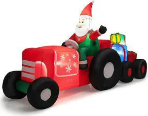 SlickBlue  Long Christmas Inflatables Santa Claus Decoration with Gifts