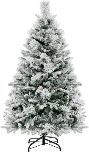 SlickBlue Artificial Xmas Tree with Pine Needles and LED Lights