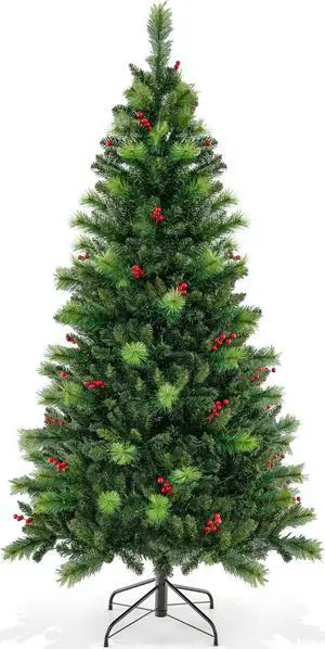 SlickBlue Pre-Lit Artificial Christmas Tree with LED Lights
