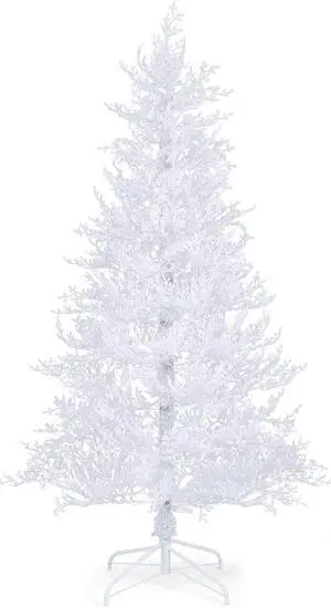 SlickBlue Artificial Xmas Tree with 383 PE Branch Tips and 300 LED Lights