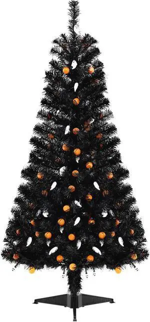 SlickBlue 4.5 Feet Artificial Halloween Tree with 6 Lighting Modes and 5 Musics