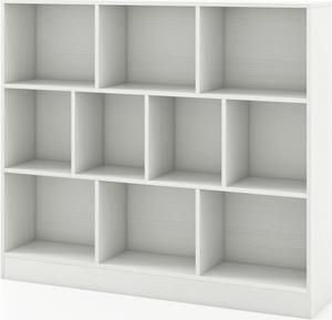 SlickBlue Wooden Toy Storage Organizer with 10 Cubes for Kids