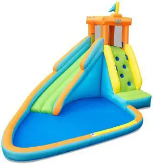 SlickBlue Inflatable Water Slide Bounce House Without Blower