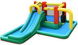SlickBlue Slide Water Park Climbing Bouncer Pendulum Chunnel Game without Air-blower
