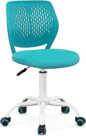 SlickBlue Ergonomic Children Study Chair with Adjustable Height-Turquoise