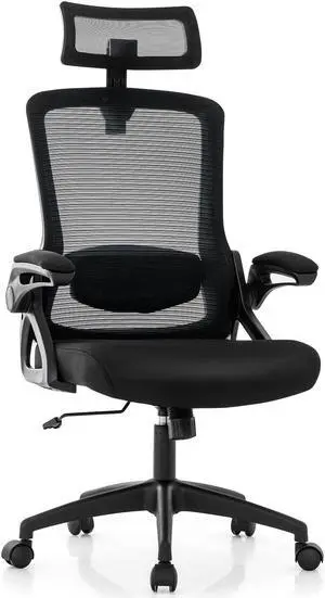 SlickBlue Adjustable Swivel Task Chair Ergonomic Office Chair with Adjustable Lumbar Support
