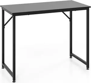 SlickBlue L Shaped Computer Desk and Writing Workstation for Home and Office-Black