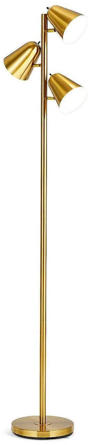 SlickBlue 64 Inch 3-Light LED Floor Lamp Reading Light for Living Room Bedroom