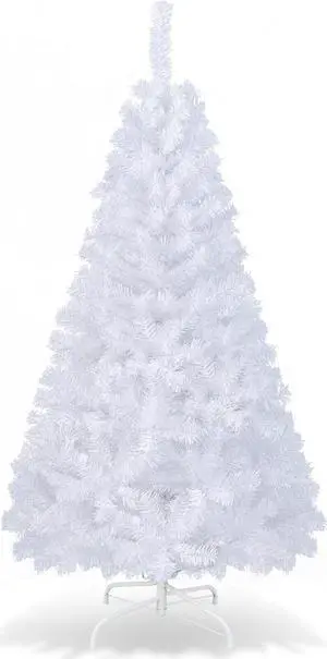 SlickBlue 5 ft White Artificial PVC Christmas Tree
