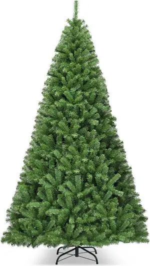 SlickBlue PVC Artificial Christmas Tree Premium Hinged-9 ft