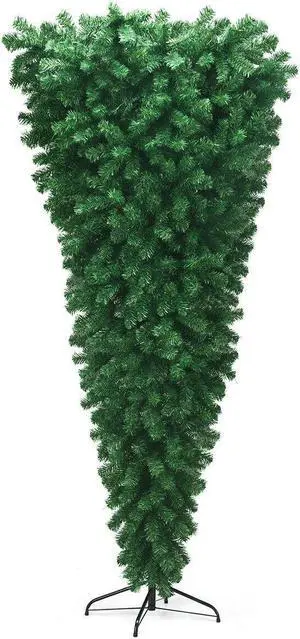 SlickBlue 7 Feet Unlit Upside Down Artificial Christmas Tree