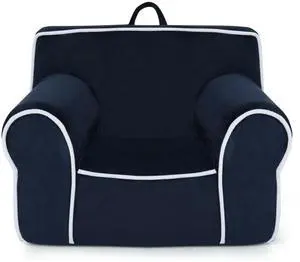 SlickBlue Upholstered Kids Sofa with Velvet Fabric and High-Quality Sponge