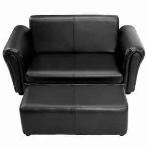 SlickBlue  Soft Kids Double Sofa with Ottoman