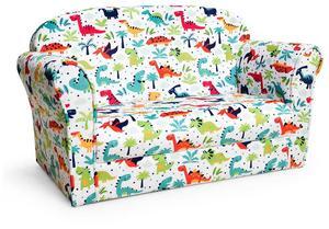 SlickBlue Double Kids Dinosaur Sofa Children Armrest Couch