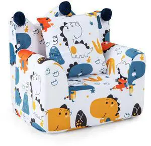 SlickBlue High-density Padding Kids Sofa with Armrest and Extra Pilow