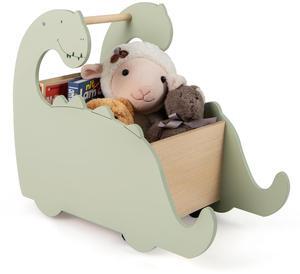 SlickBlue 2 in 1 Wooden Baby Push Walker with Pine Wood Handle