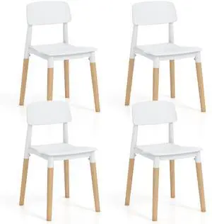 SlickBlue Modern Dining Side Chairs Set of 4 with Ergonomic Backrest for Dining Room