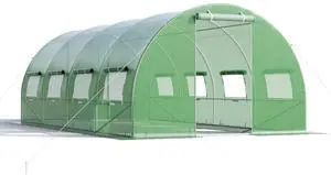 SlickBlue  Greenhouse with  Windows and Doors for Outdoor