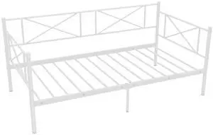 SlickBlue Twin Size Platform Bed with Heavy-duty Metal Slat Support