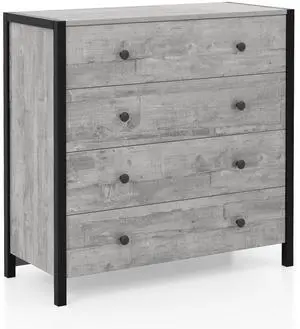 SlickBlue 4-Drawer Dresser Modern Wooden Chest of Drawers for Bedroom Living Room