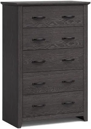 SlickBlue Tall Storage Dresser with 5 Pull-out Drawers for Bedroom Living Room