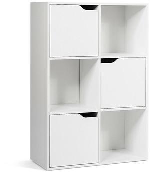 SlickBlue 6 Cubes Wood Storage Shelves Organization