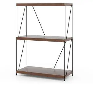SlickBlue 3-Tier Multipurpose Display Rack with Metal Frame-34 inches