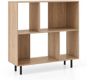 SlickBlue Open Shelf Bookcase with 4 Compartments