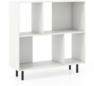 SlickBlue Open Shelf Bookcase with 4 Compartments