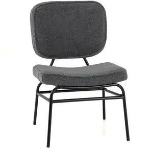 SlickBlue Upholstered Accent Chair Sherpa Reading Chair with Sponge Padding