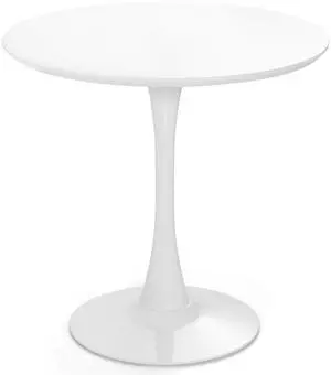 SlickBlue 32 Inch Modern Tulip Round Dining Table with MDF Top-White