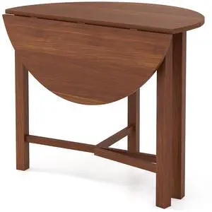 SlickBlue Dual Drop Leaf Dining Table for Small Spaces-Walnut