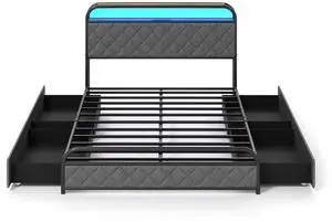 SlickBlue Frame with LED Lights and Charging Station