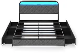 SlickBlue Frame with LED Lights and Charging Station
