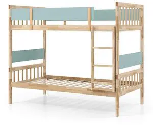 SlickBlue  Bunk Bed with Ladder and Full-length Guardrails