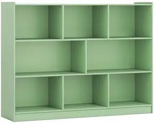 SlickBlue 3-Tier Open Bookcase 8-Cube Floor Standing Storage Shelves
