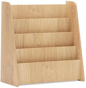 SlickBlue 4-Tier Kids Bookshelf with Deep Compartments for Bedroom