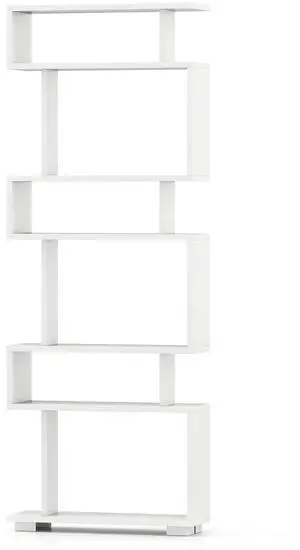 SlickBlue 6-Tier Bookcase with Anti-Tipping Kit