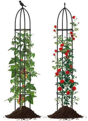 SlickBlue 2-Pack Garden Obelisk Trellis for Climbing Plants