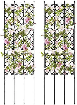SlickBlue 3-Pack Outdoor Plant Support Frame for Raised Garden Bed
