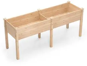 SlickBlue Large Raised Garden Bed with Drainage Holes and 6 Supporting Legs