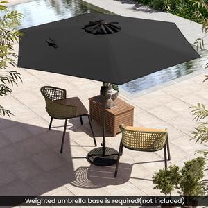 AMMSUN Portable Shade Umbrella With Stand - 6.5ft Free Standing Canopy For Outdoor Events