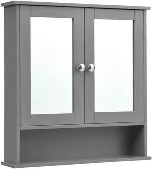 Bathroom Wall Mount Mirror Cabinet Organizer