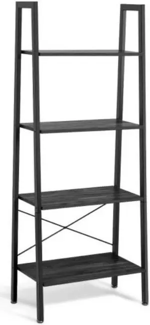 SlickBlue 4-Tier Ladder Shelf Bookcase Bookshelf Display Rack Plant Stand